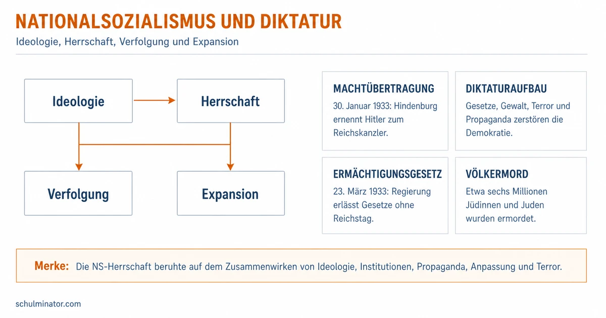 Nationalsozialismus im Abitur: Lernwissen und Analyse