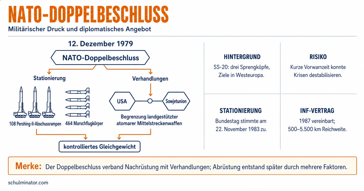 NATO-Doppelbeschluss: Gründe, Streit und Folgen