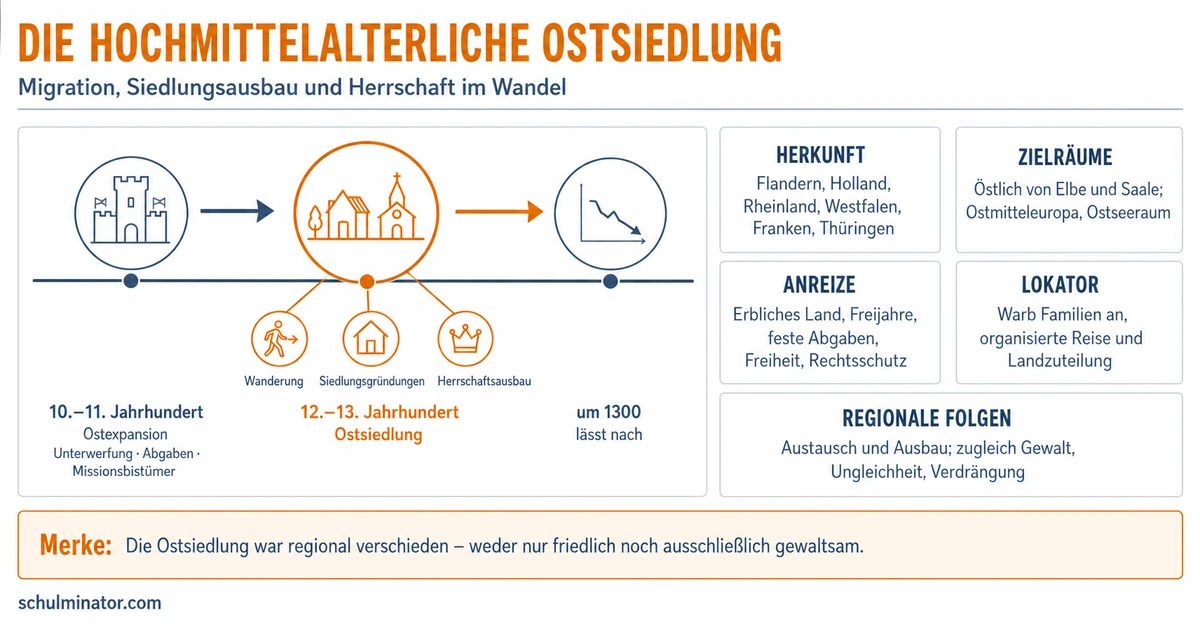 Ostsiedlung im Mittelalter: Ursachen und Folgen