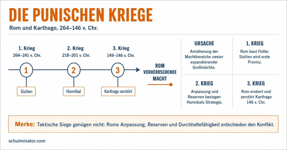 Punische Kriege: Rom gegen Karthago erklärt