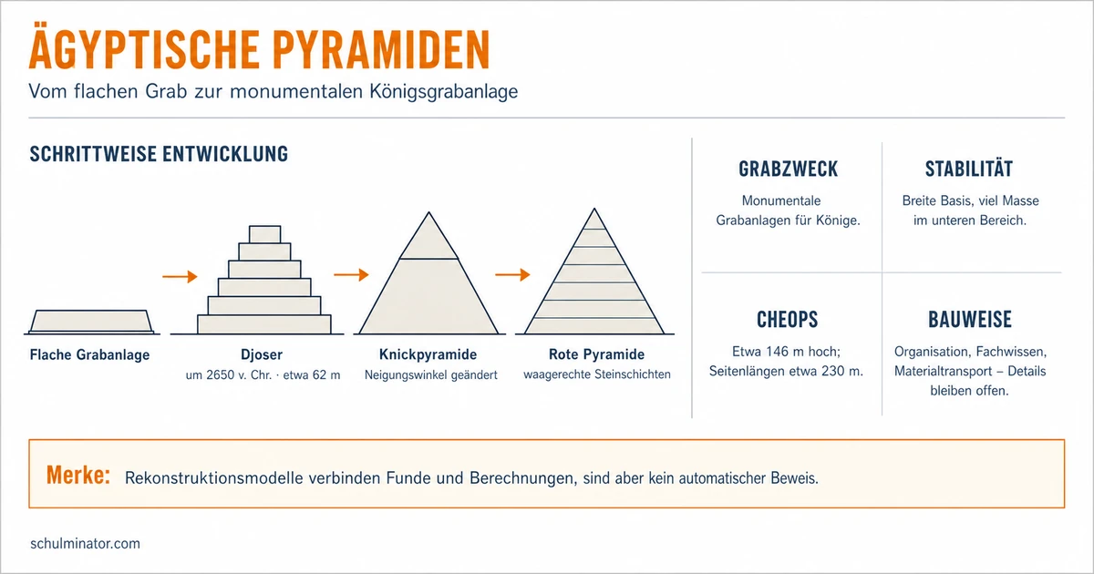 Ägyptische Pyramiden: Zweck, Bau und Forschung