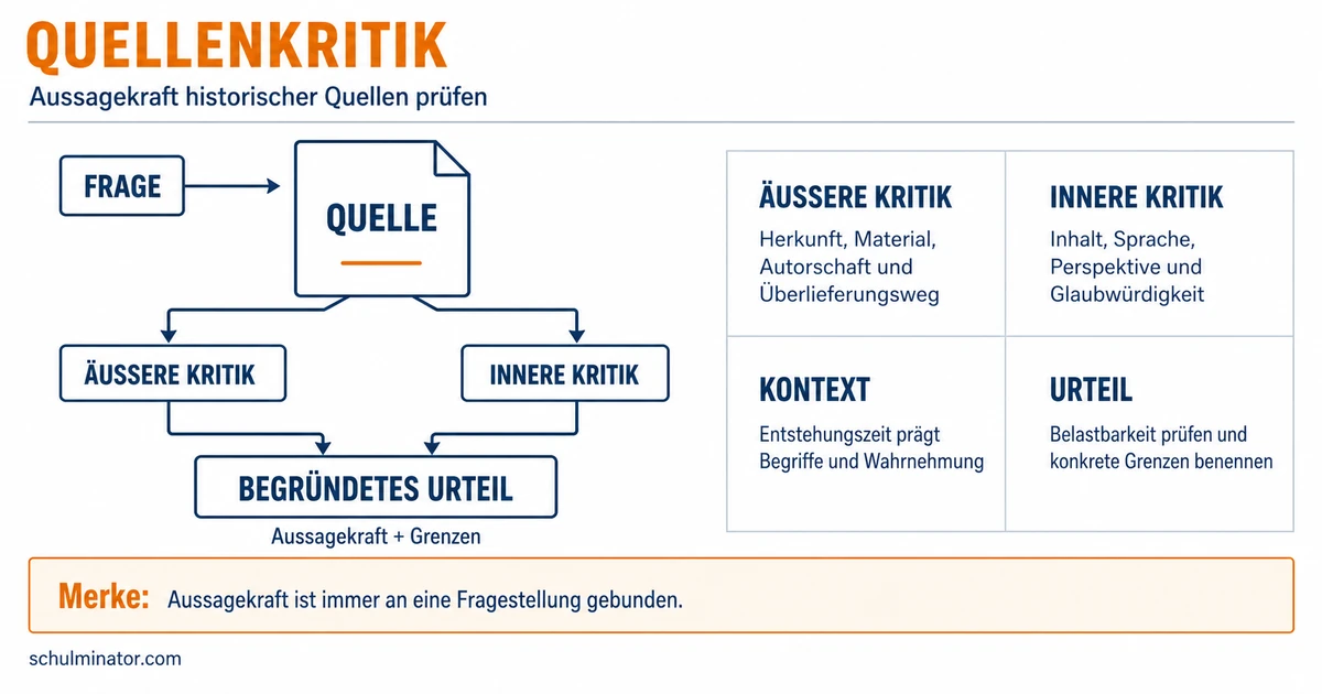 Quellenkritik: Quellen zuverlässig beurteilen