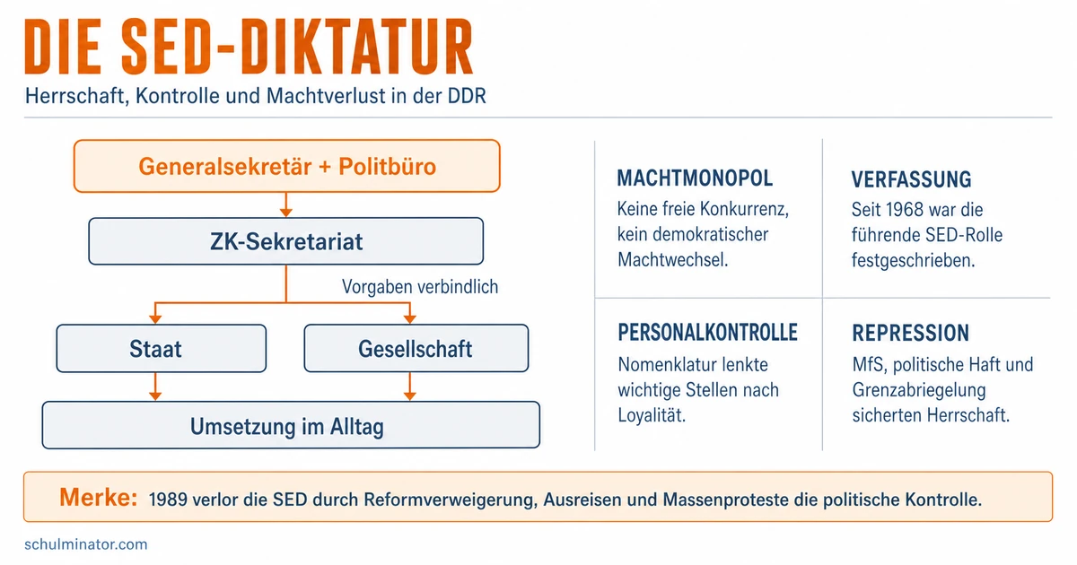 SED-Diktatur: Herrschaft und Macht in der DDR