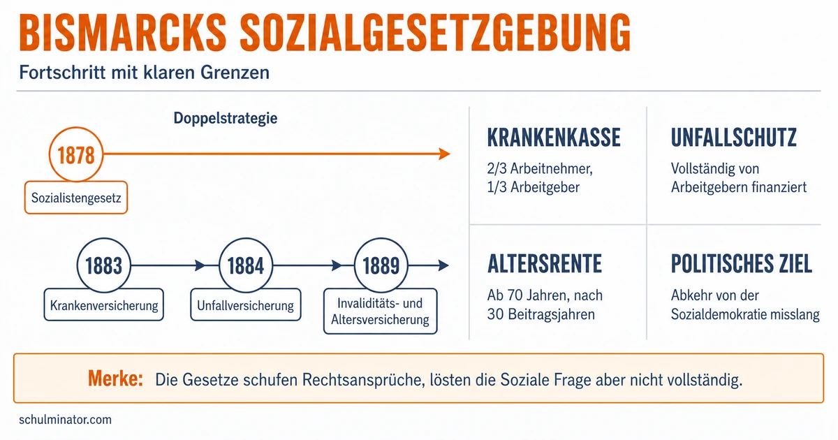 Bismarcks Sozialgesetzgebung einfach erklärt