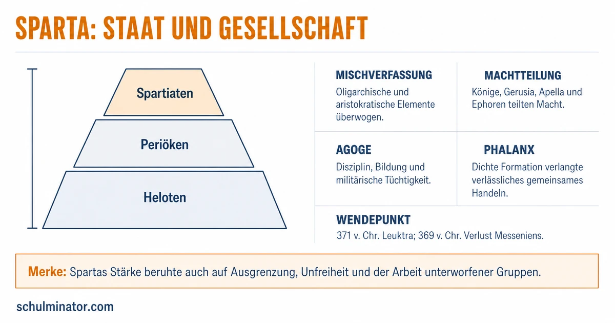 Sparta: Gesellschaft, Herrschaft und Erziehung