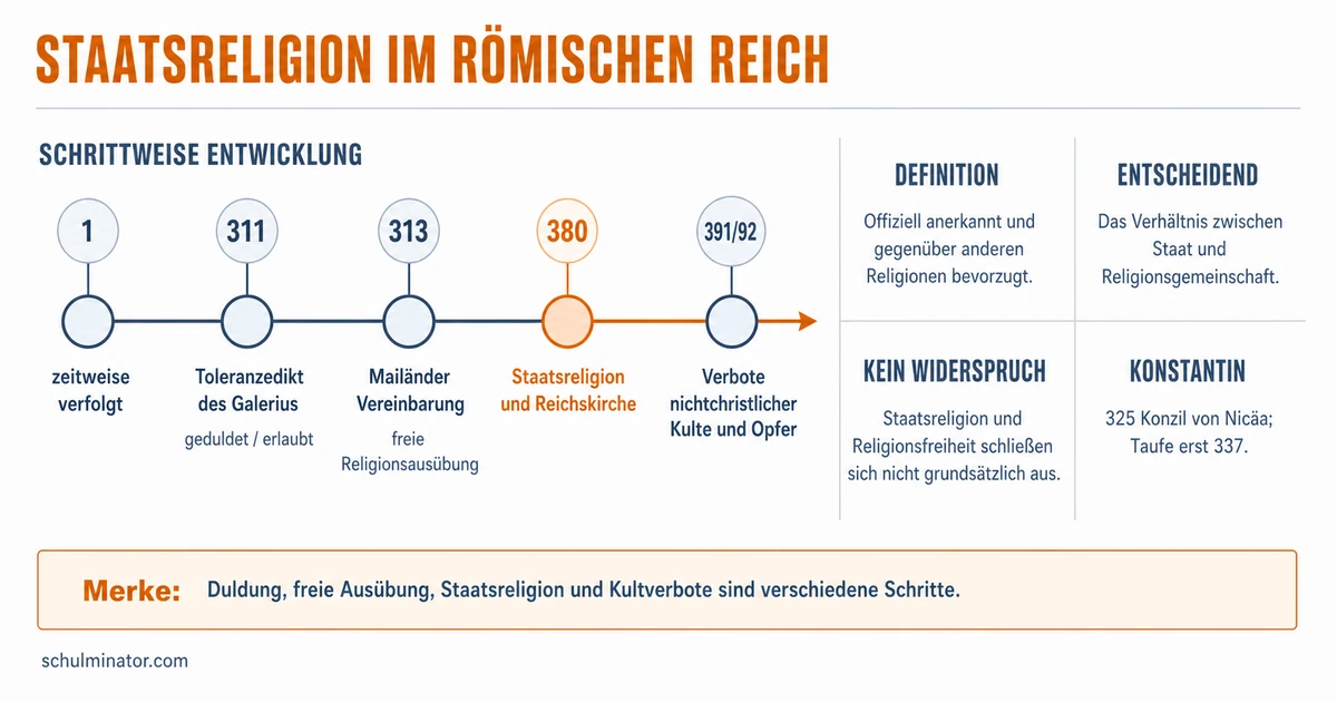 Staatsreligion: Bedeutung und Geschichte