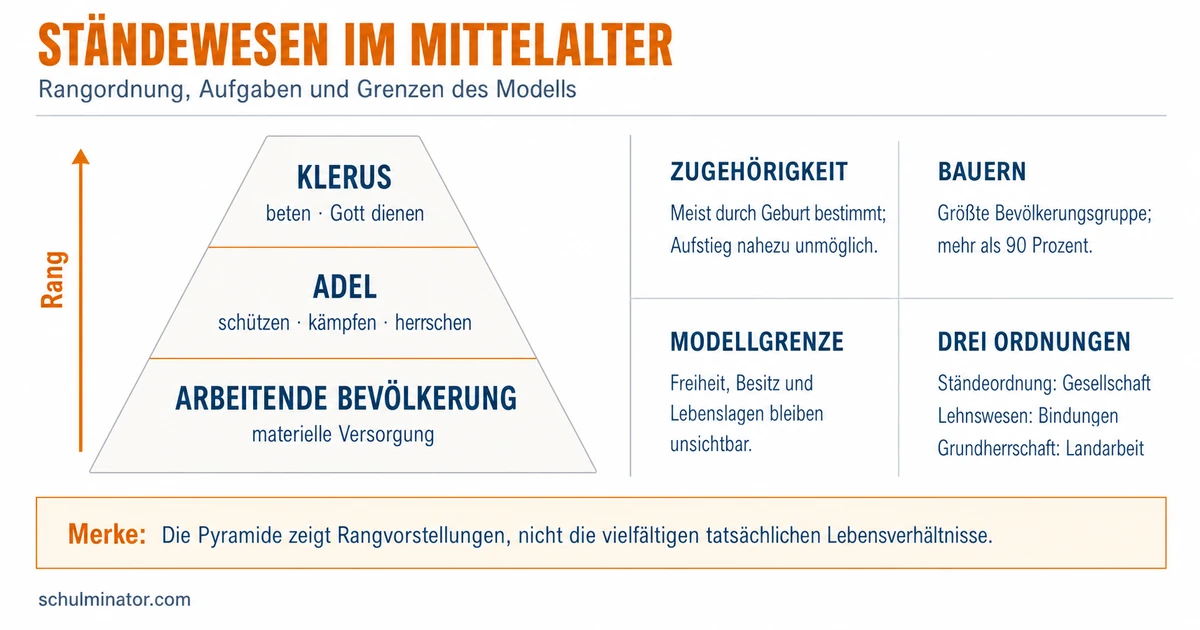 Ständewesen im Mittelalter einfach erklärt