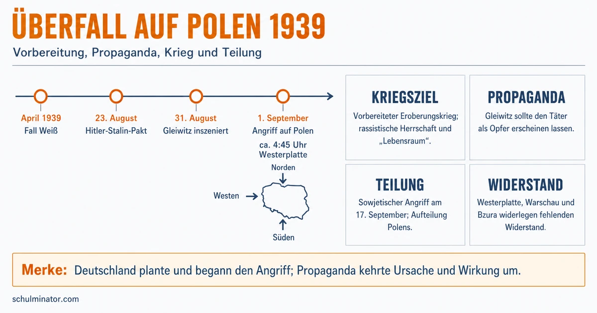 Überfall auf Polen 1939: Kriegsbeginn verstehen