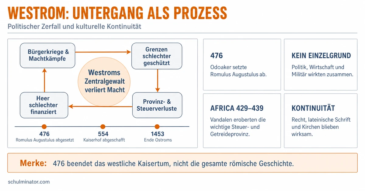 Untergang des Römischen Reiches einfach erklärt