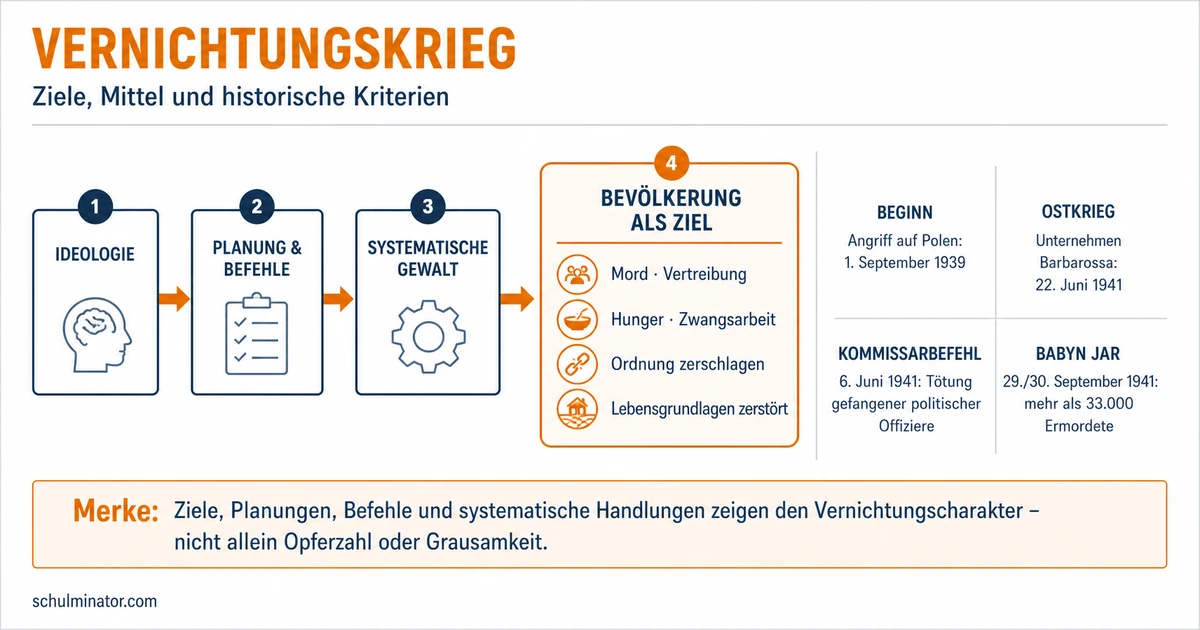 Vernichtungskrieg: Merkmale und NS-Ostkrieg