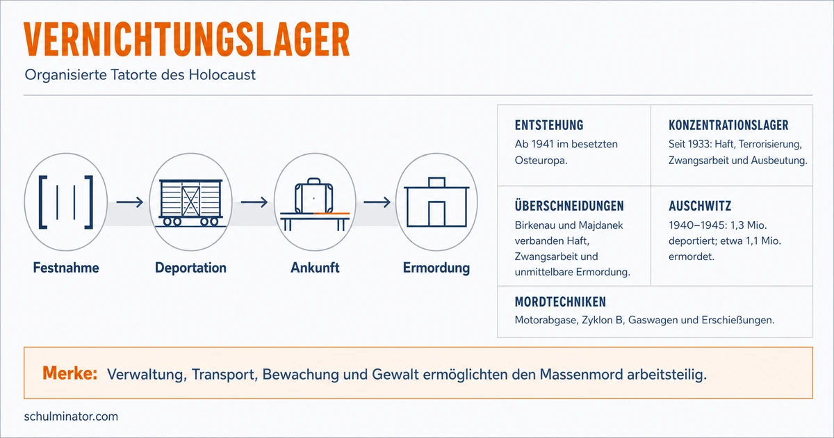 Vernichtungslager: Funktion und Mordablauf verstehen