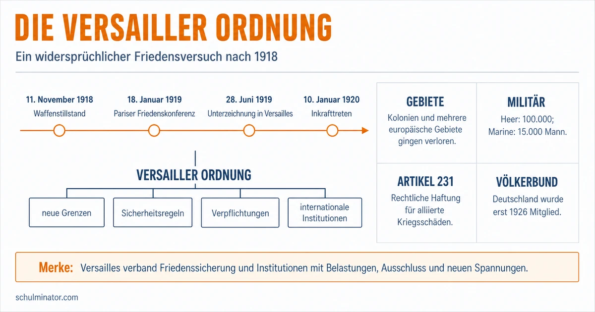 Versailler Ordnung: Vertrag, Ziele und Folgen