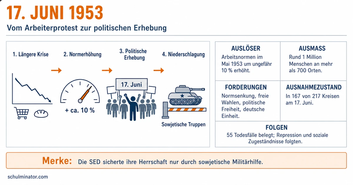 Volksaufstand am 17. Juni 1953 einfach erklärt