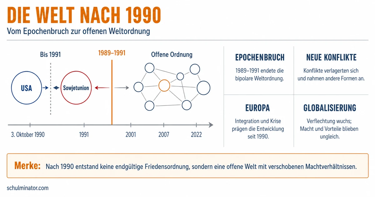 Welt nach 1990: Wandel, Krisen und neue Mächte
