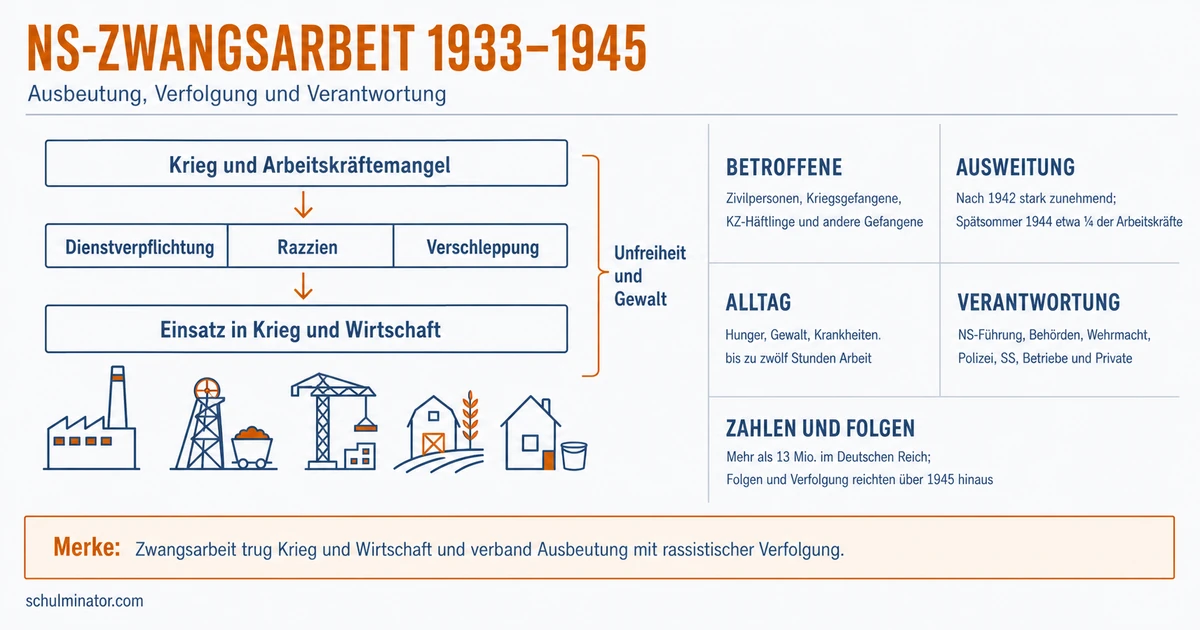 NS-Zwangsarbeit: System, Alltag und Folgen
