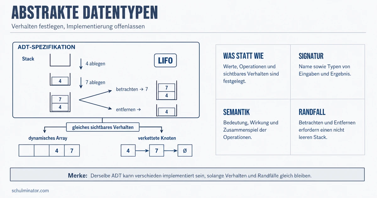 Abstrakter Datentyp: ADT einfach erklärt
