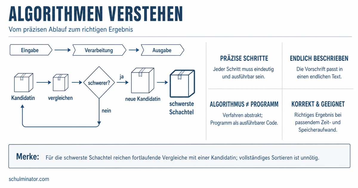 Algorithmus einfach erklärt: Merkmale und Beispiele