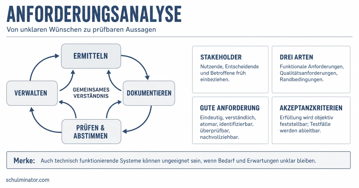 Anforderungsanalyse: Anforderungen richtig formulieren
