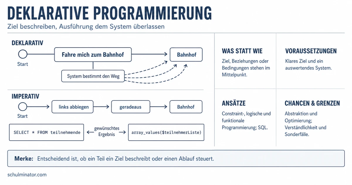 Deklarative Programmierung: Was statt Wie