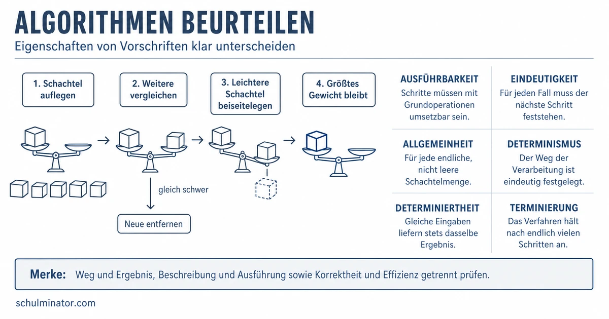 Eigenschaften von Algorithmen einfach erklärt