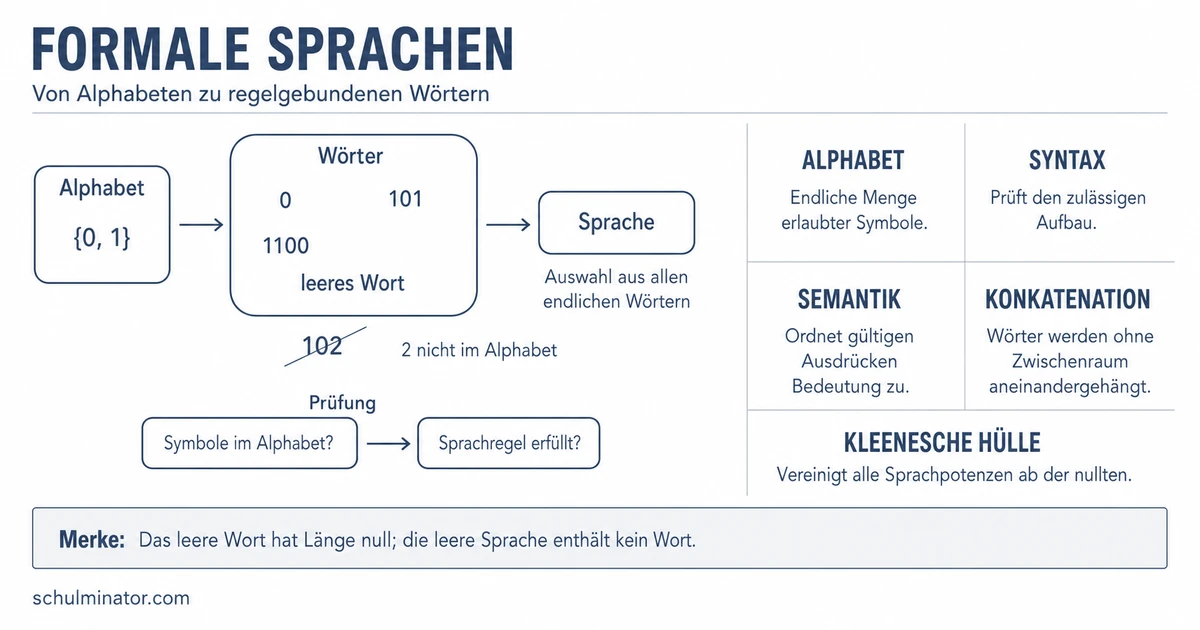 Formale Sprache: Alphabet, Wörter und Regeln