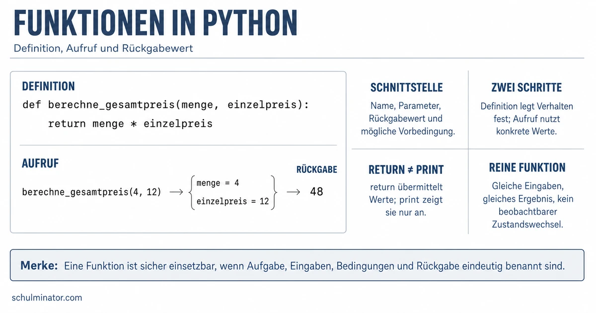 Funktionen programmieren: Aufbau und Anwendung