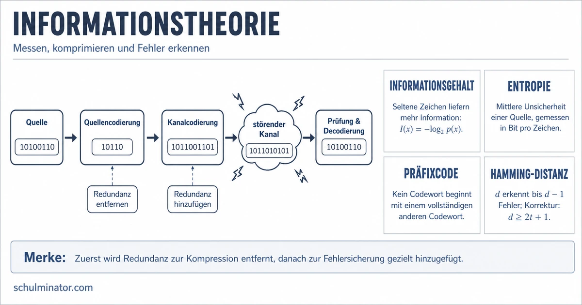 Informationstheorie: Entropie, Codes und Fehler