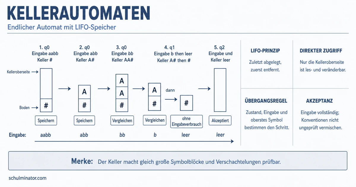 Kellerautomat einfach erklärt: Aufbau und Beispiel