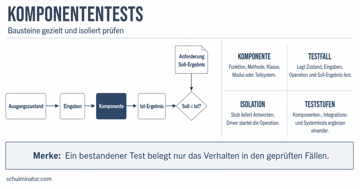 Komponententests: Testfälle und Isolation verstehen