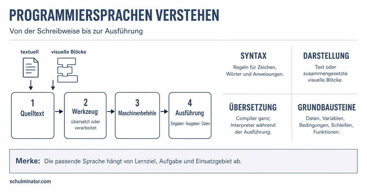 Programmiersprachen einfach erklärt