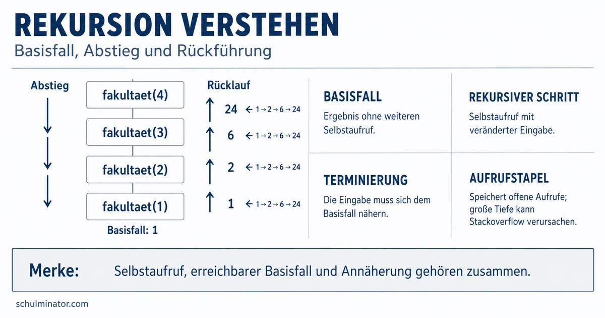 Rekursion in der Informatik einfach erklärt