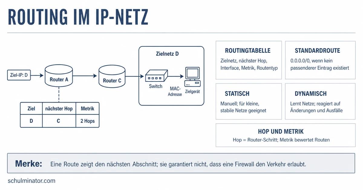Routing einfach erklärt: Paketwege und Tabellen