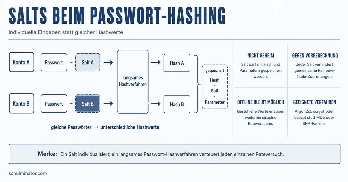 Salt bei Passwörtern: Wirkung und sichere Nutzung