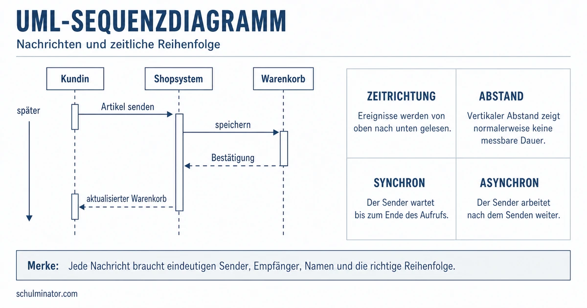 Sequenzdiagramm lesen und erstellen – UML erklärt