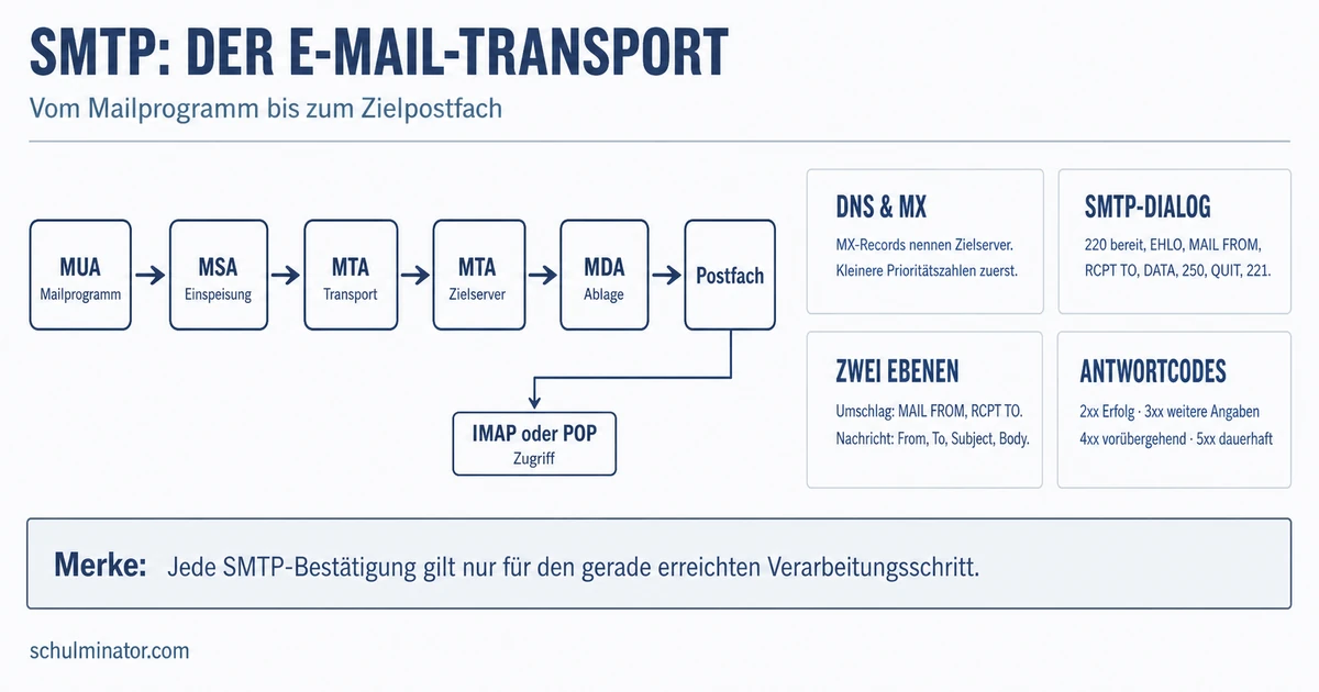 SMTP verstehen: E-Mail-Versand Schritt für Schritt