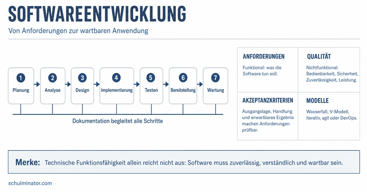 Softwareentwicklung: Prozess, Modelle und Qualität