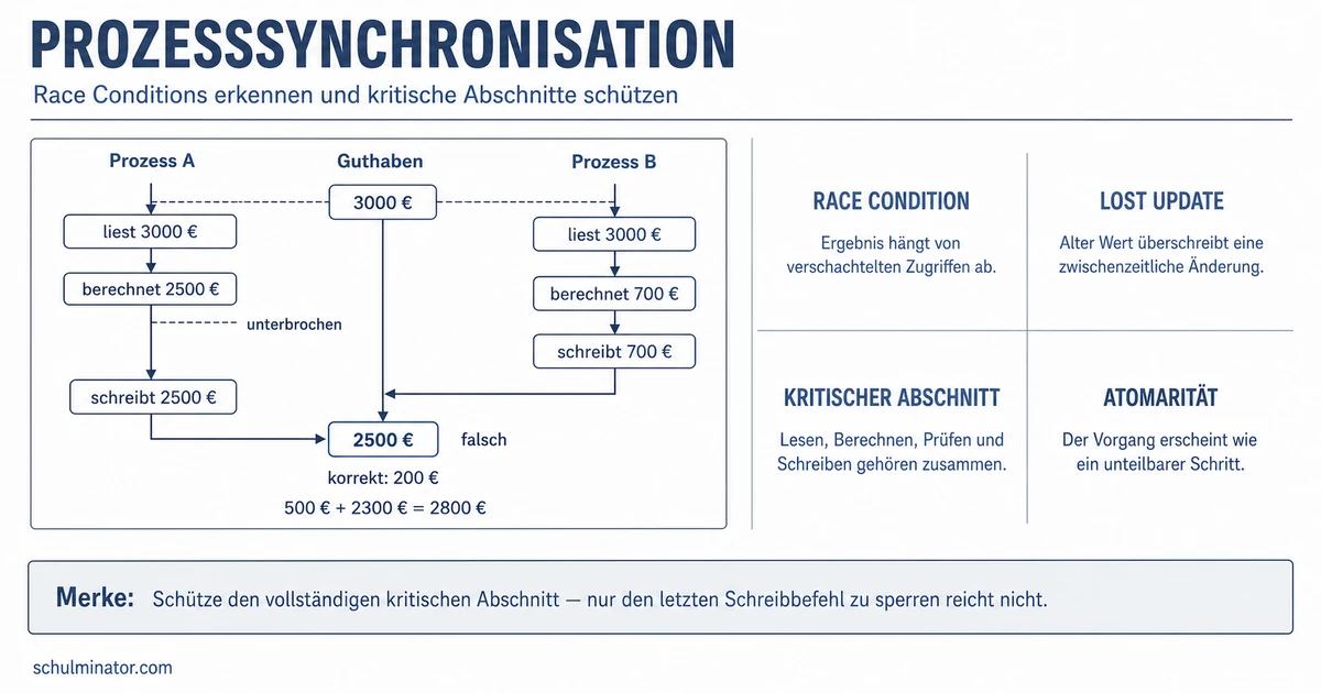Synchronisation: Nebenläufige Prozesse sicher steuern