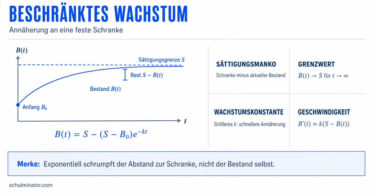 Beschränktes Wachstum: Modell und Berechnung