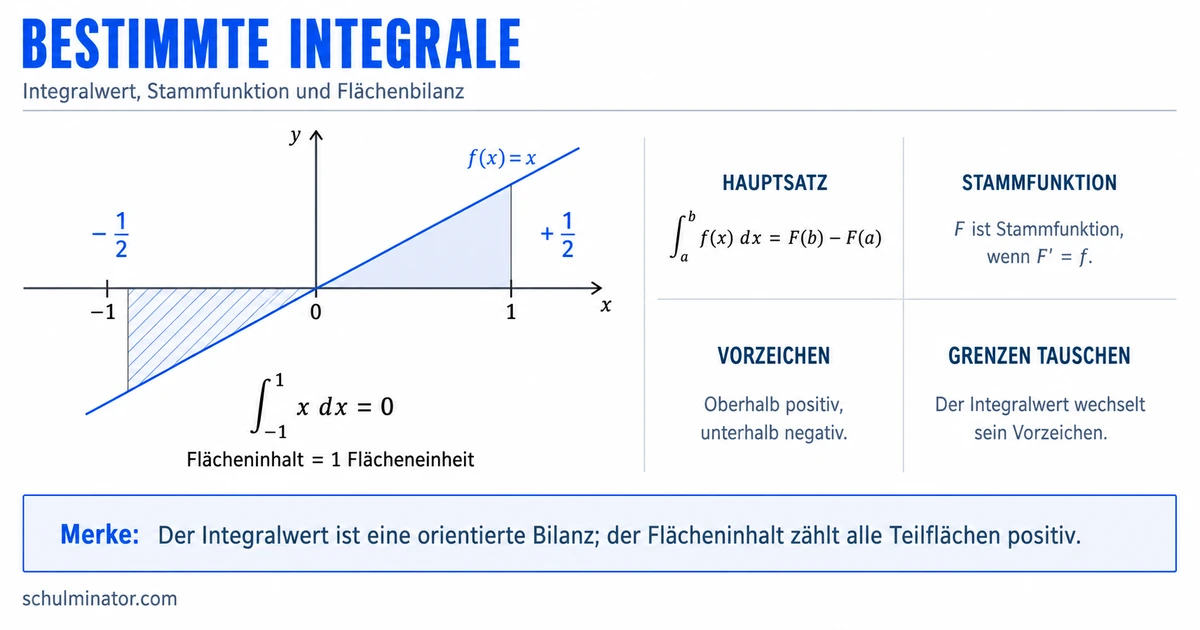Bestimmtes Integral berechnen und deuten