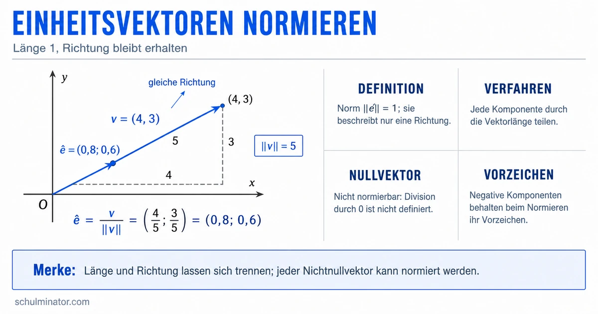 Einheitsvektor berechnen und Vektoren normieren