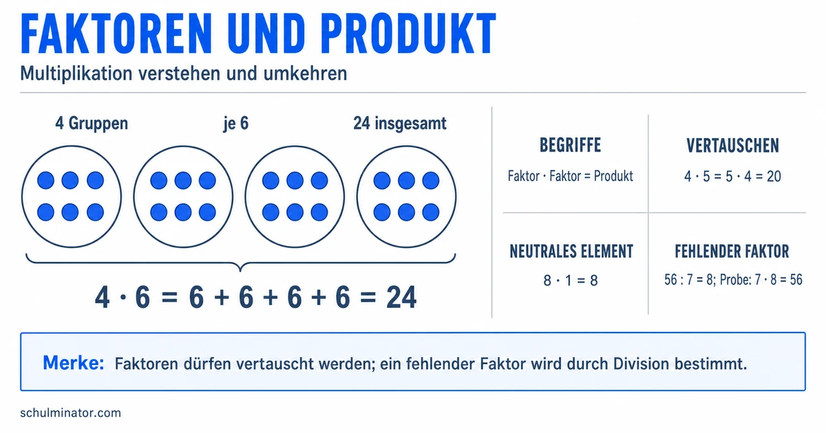 Faktor in der Mathematik einfach erklärt