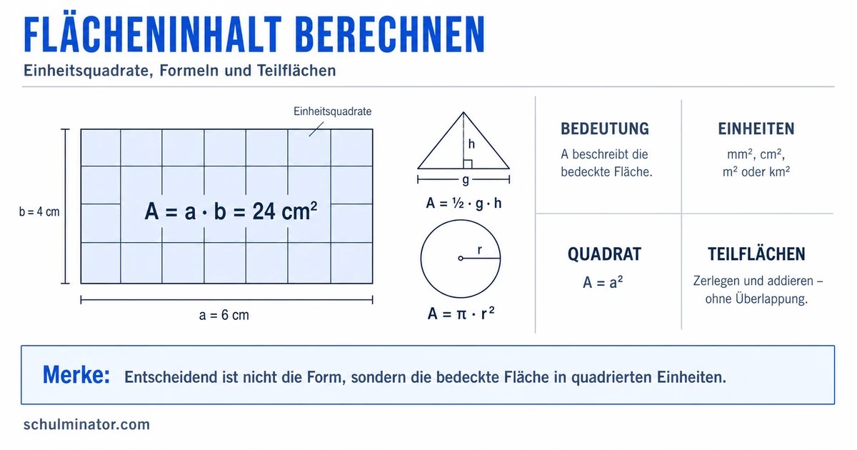 Flächeninhalt verstehen und berechnen