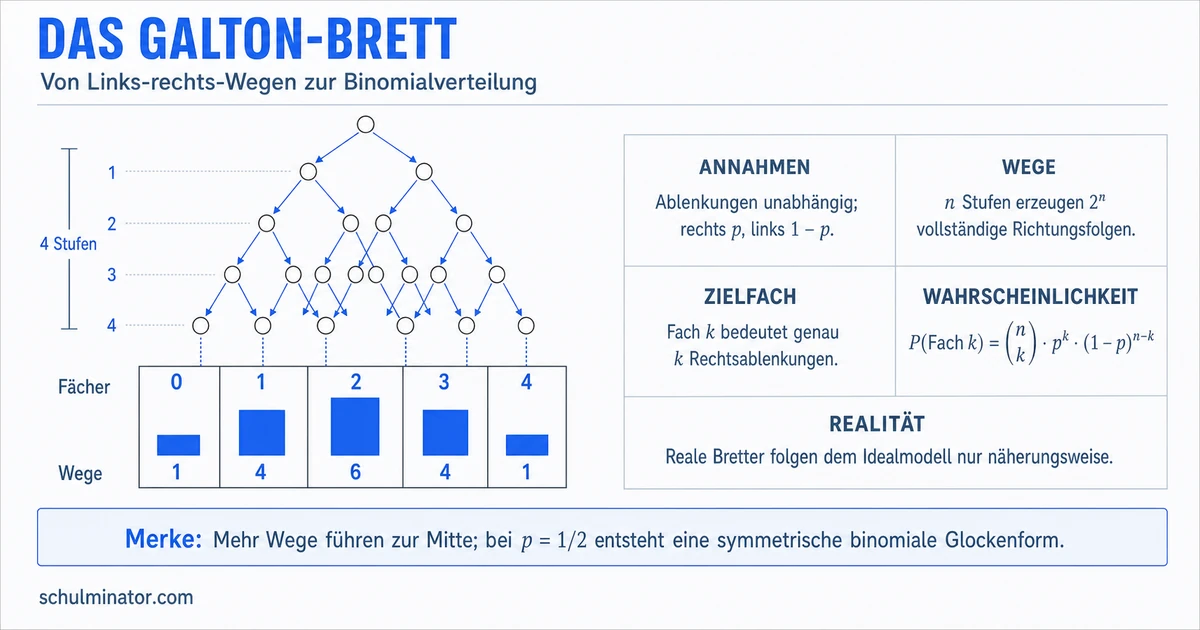 Galton-Brett: Binomialverteilung verstehen
