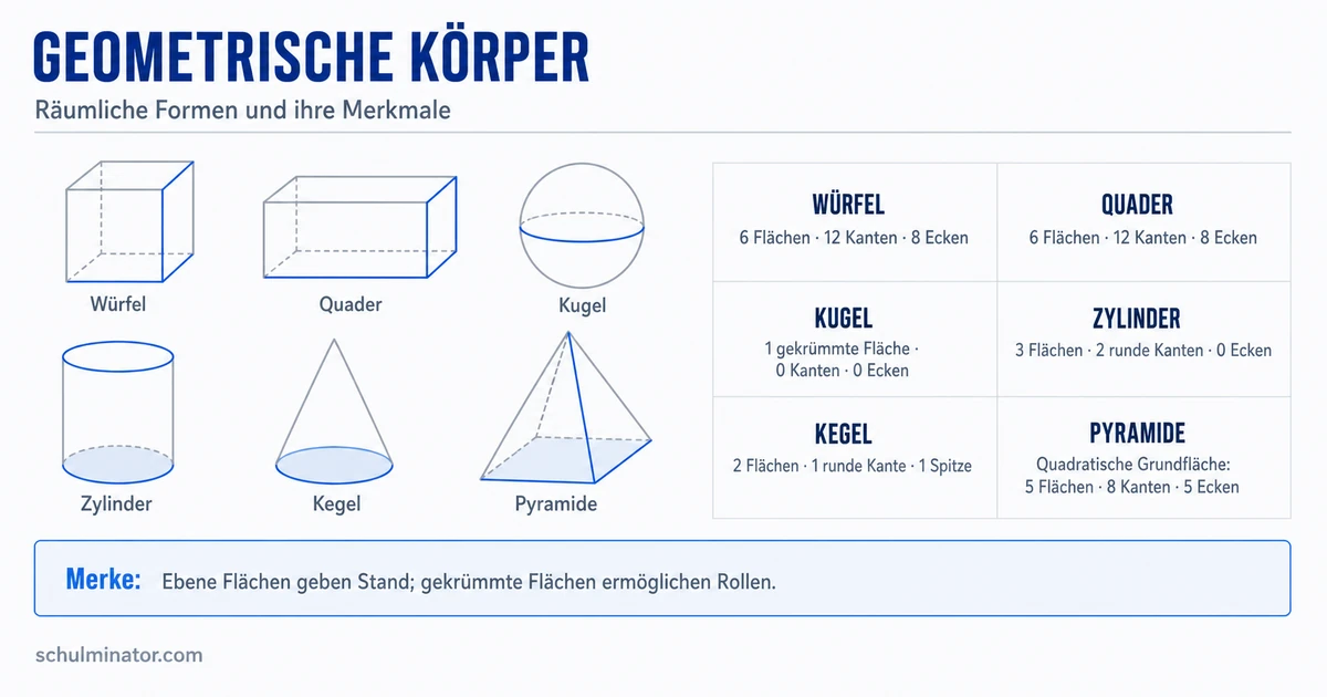 Geometrische Körper in der Grundschule erkennen