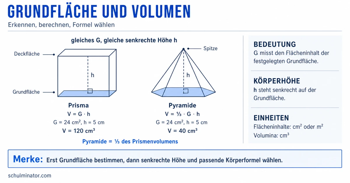 Grundfläche erkennen, berechnen und nutzen