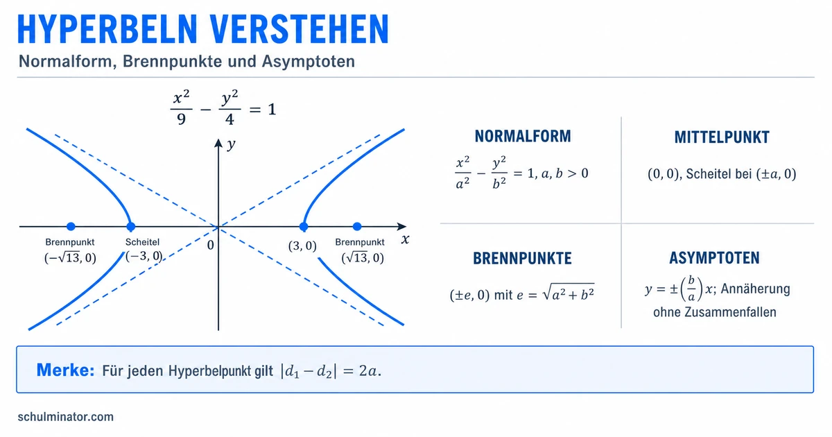 Hyperbel: Gleichung, Asymptoten und 1/x