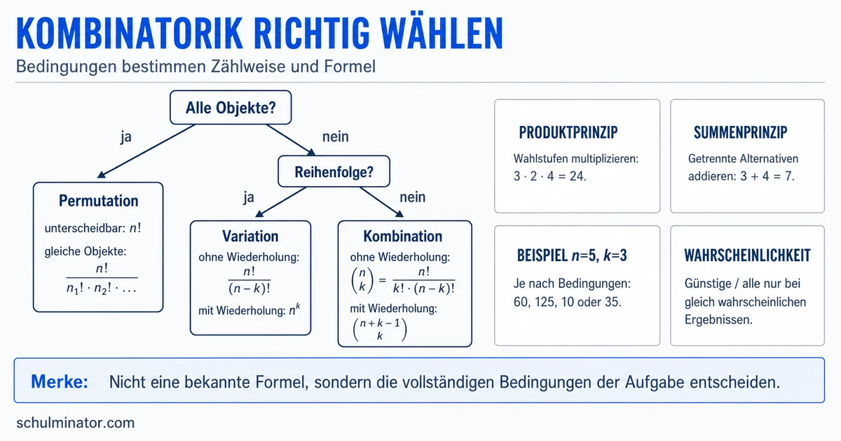 Kombinatorik: Aufgaben systematisch lösen