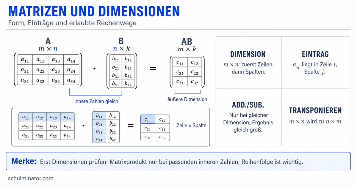Matrizen verstehen und sicher berechnen