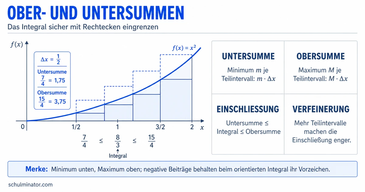 Ober- und Untersumme einfach erklärt