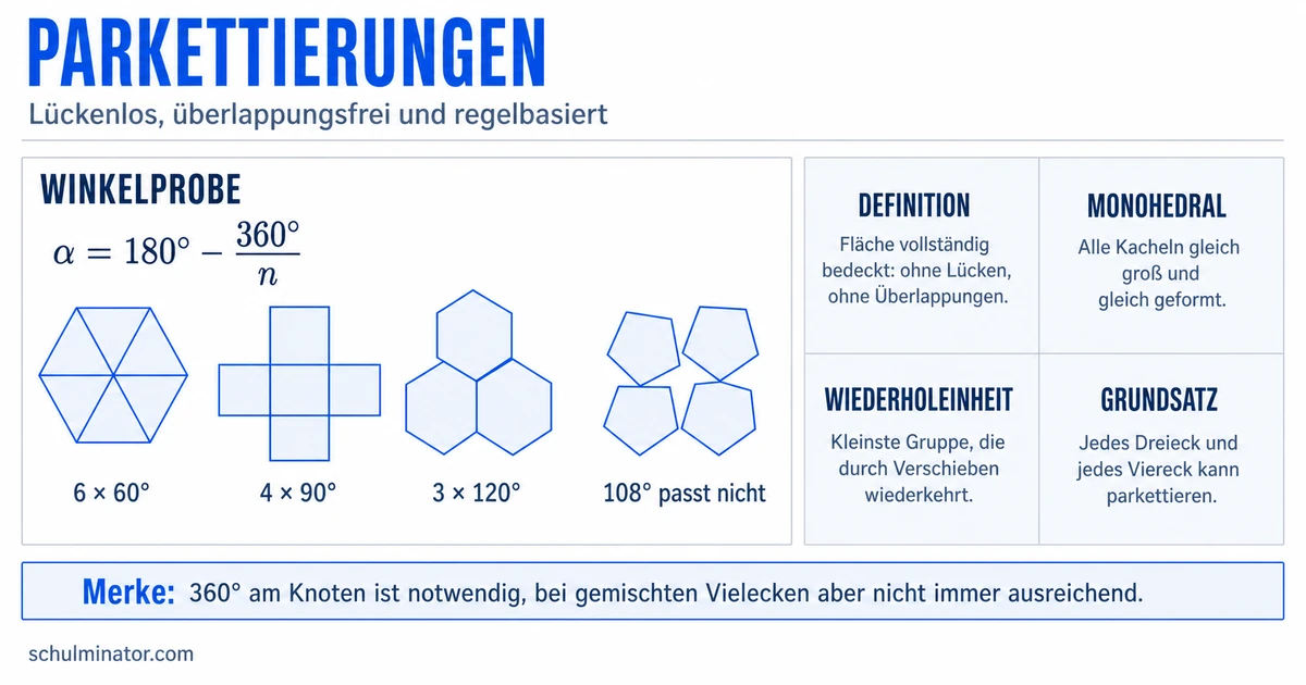 Parkettierung: Muster lückenlos legen